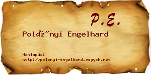 Polónyi Engelhard névjegykártya